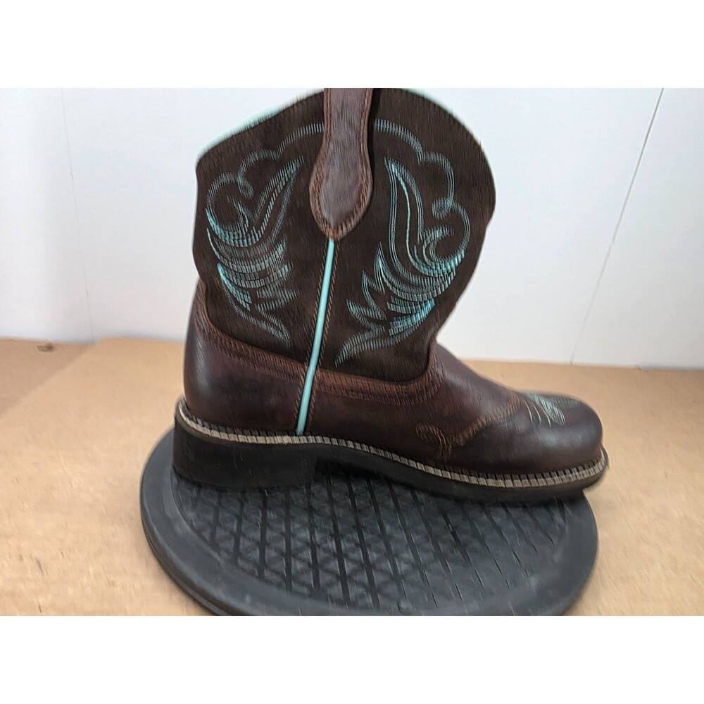 Ariat Fatbaby Heritage Dapper Cowboy Western Boots Womens Sz 11 B Brown Leather - Picture 10 of 14